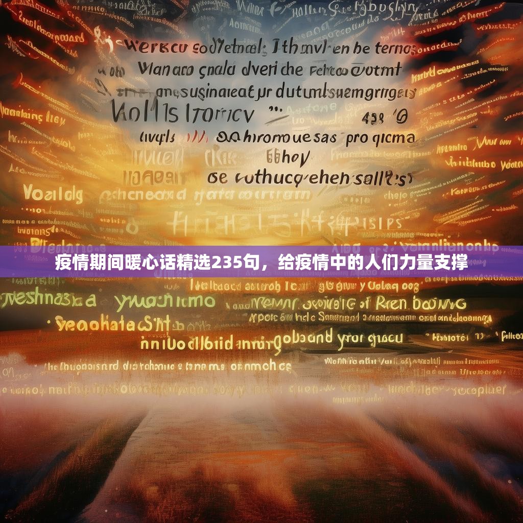 疫情期间暖心话精选235句，给疫情中的人们力量支撑
