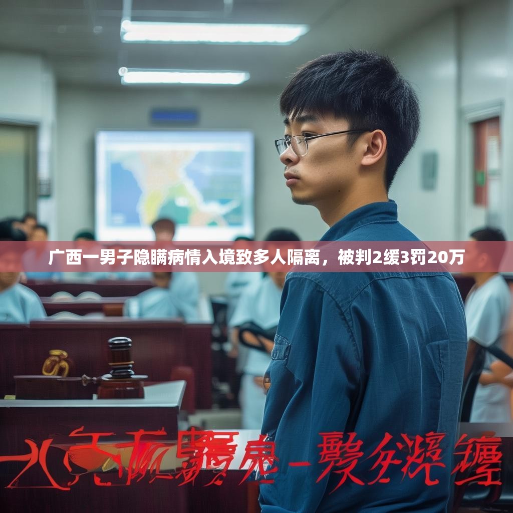 广西一男子隐瞒病情入境致多人隔离，被判2缓3罚20万
