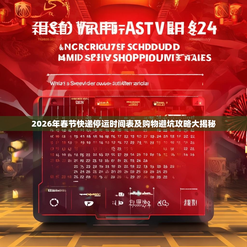 2026年春节快递停运时间表及购物避坑攻略大揭秘