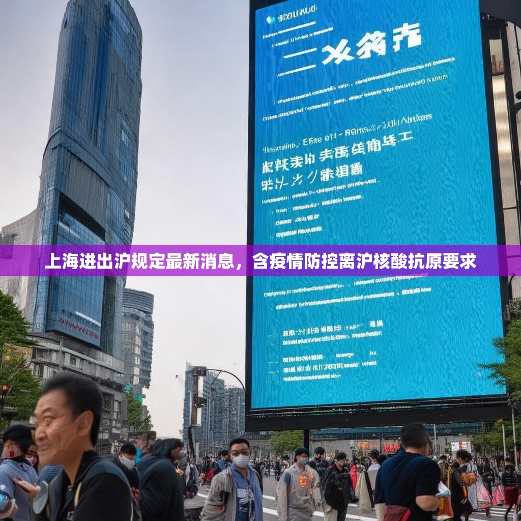 上海进出沪规定最新消息，含疫情防控离沪核酸抗原要求