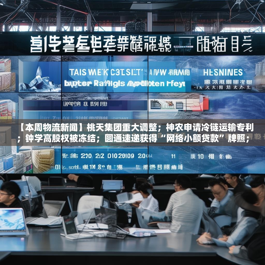 【本周物流新闻】桃天集团重大调整；神农申请冷链运输专利；钟学高股权被冻结；圆通速递获得“网络小额贷款”牌照；小菜园已完成总计5亿元融资