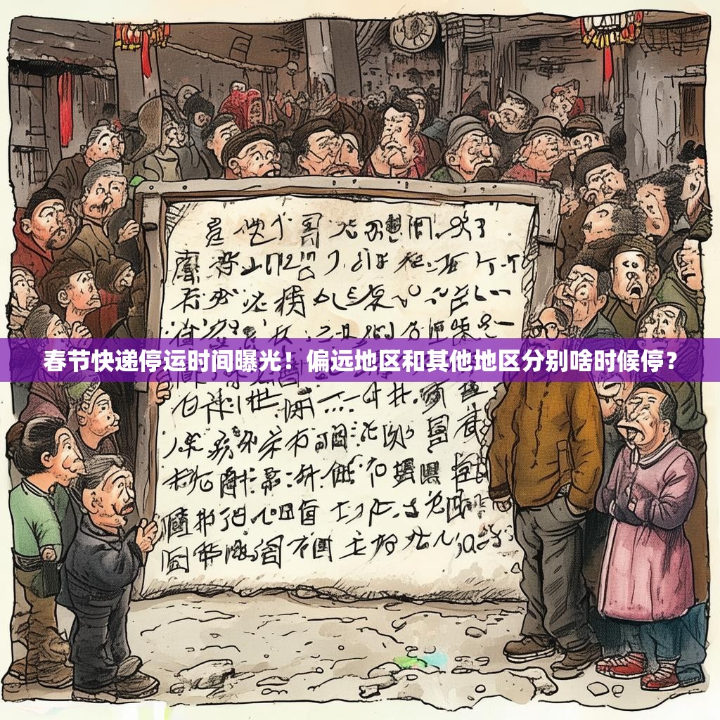 春节快递停运时间曝光！偏远地区和其他地区分别啥时候停？