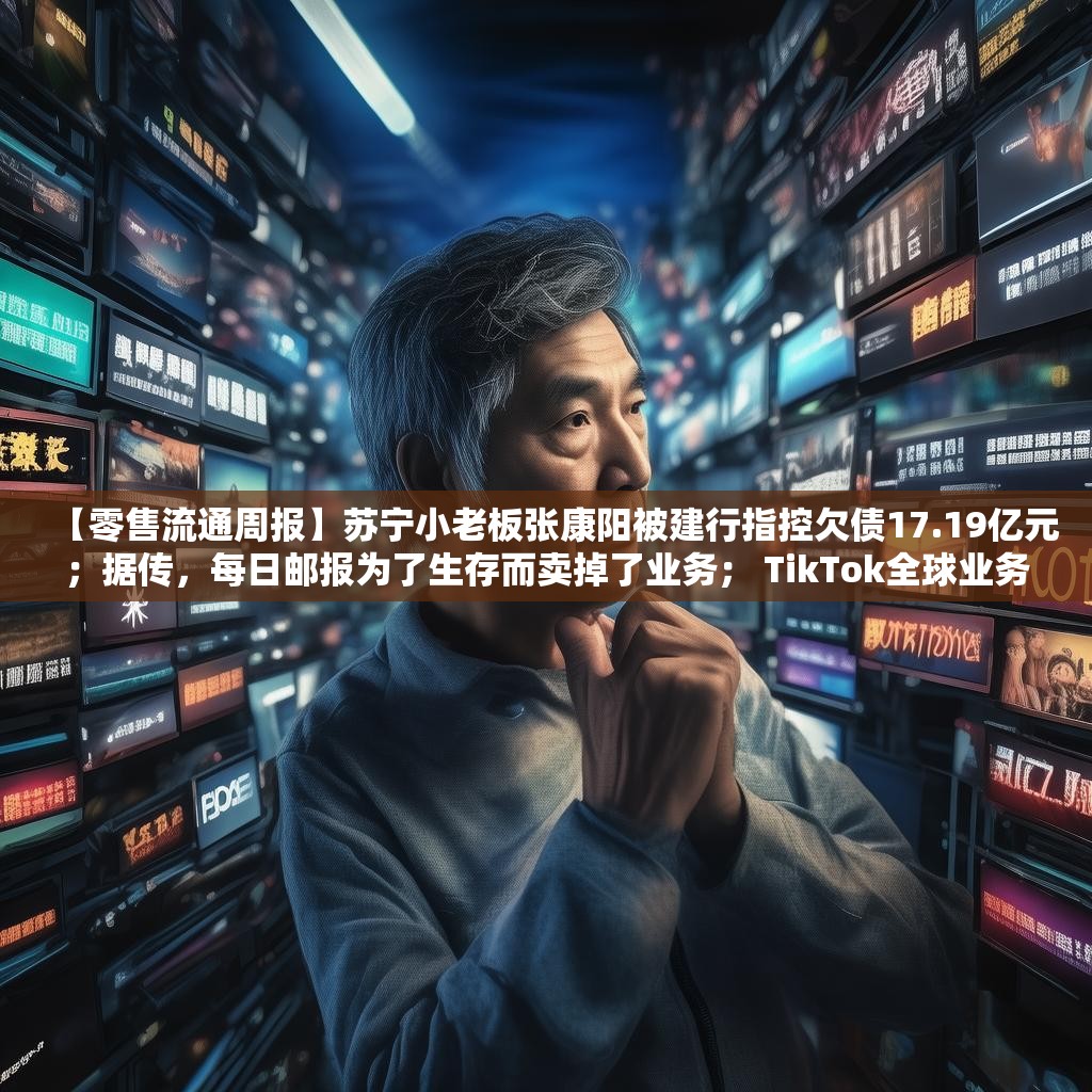 【零售流通周报】苏宁小老板张康阳被建行指控欠债17.19亿元；据传，每日邮报为了生存而卖掉了业务； TikTok全球业务重组将裁员100多人；国美零售“梳妆台”业务全线暂停； 7
