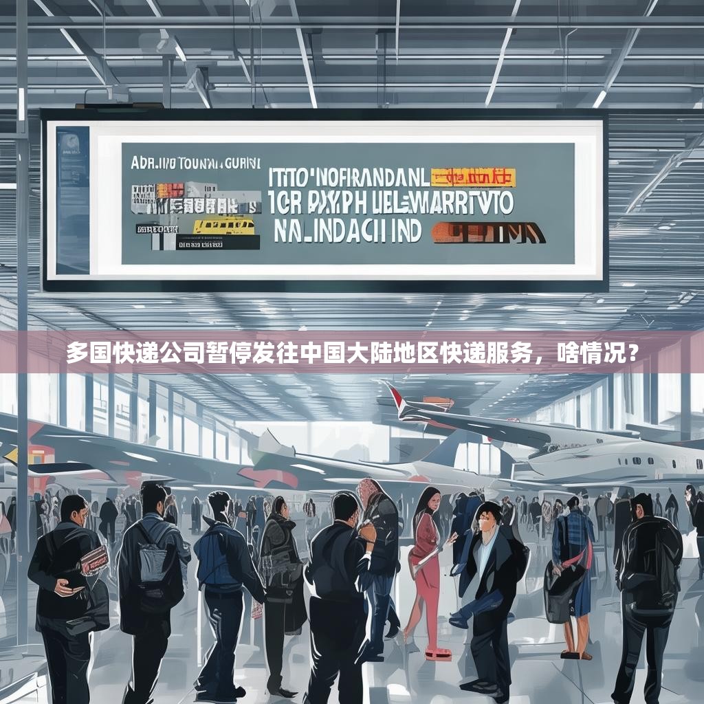 多国快递公司暂停发往中国大陆地区快递服务，啥情况？