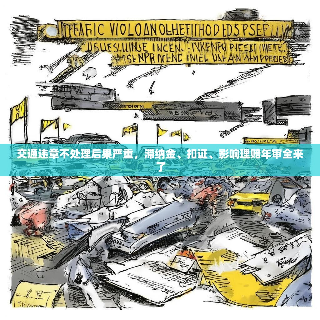 交通违章不处理后果严重，滞纳金、扣证、影响理赔年审全来了
