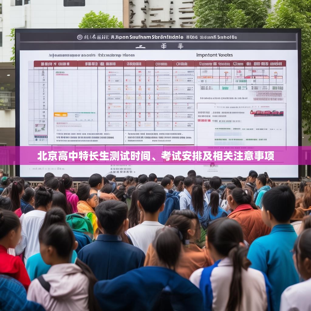 北京高中特长生测试时间、考试安排及相关注意事项