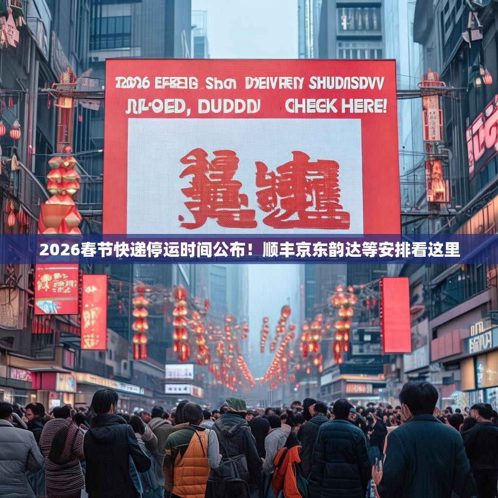 2026春节快递停运时间公布！顺丰京东韵达等安排看这里