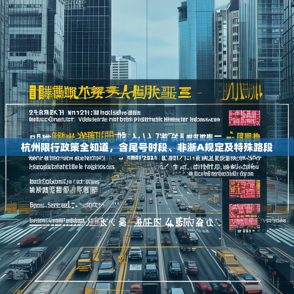 杭州限行政策全知道，含尾号时段、非浙A规定及特殊路段