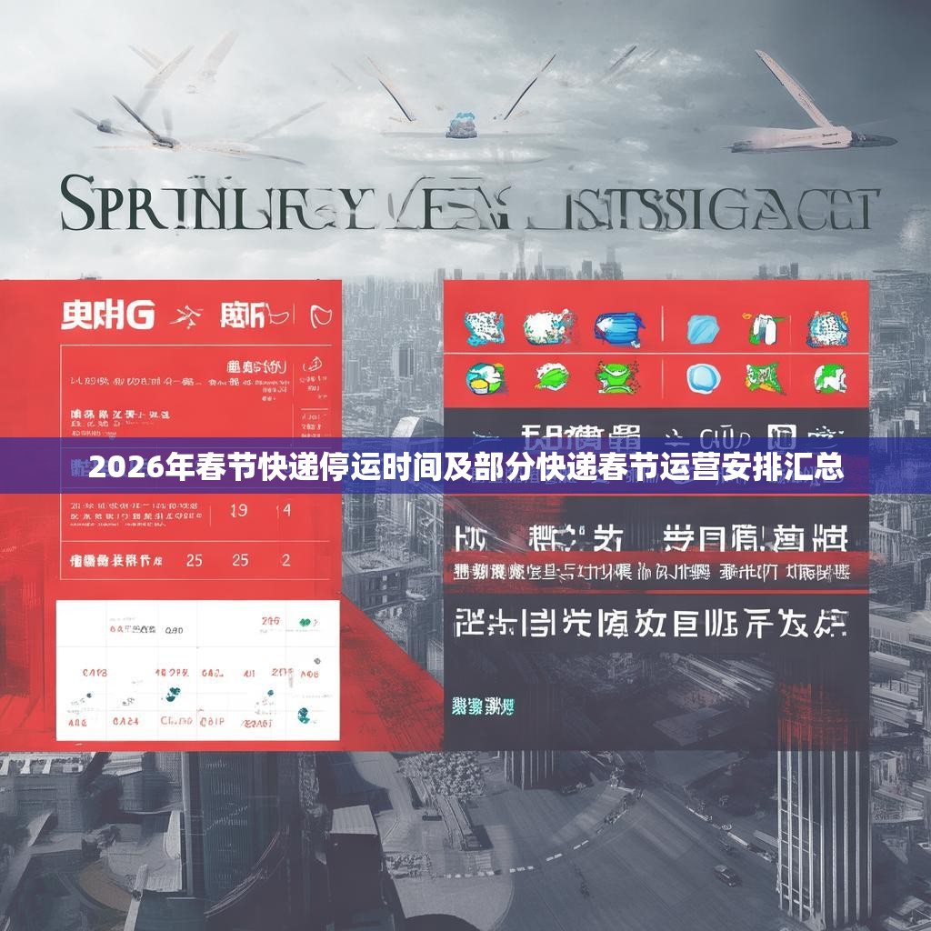 2026年春节快递停运时间及部分快递春节运营安排汇总