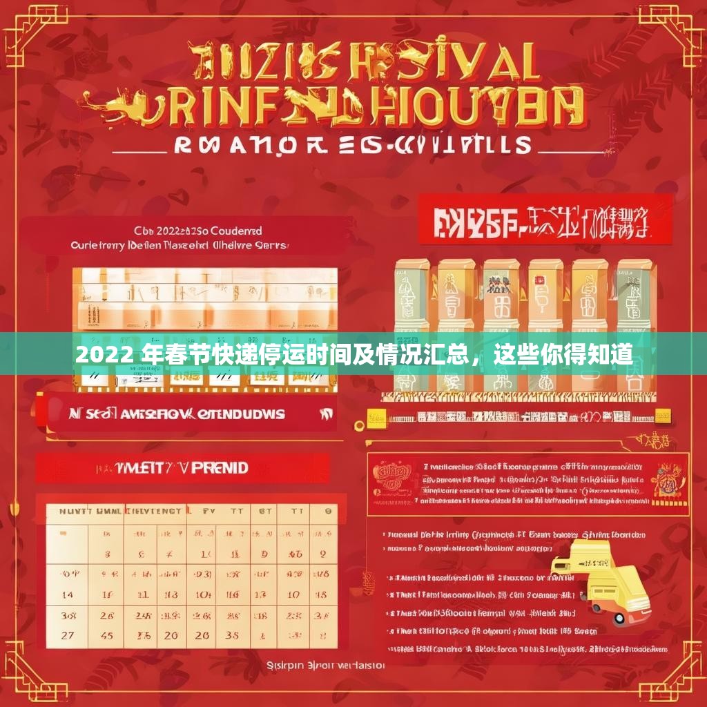 2022 年春节快递停运时间及情况汇总，这些你得知道