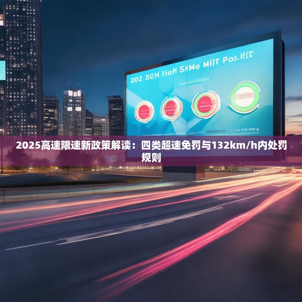2025高速限速新政策解读：四类超速免罚与132km/h内处罚规则