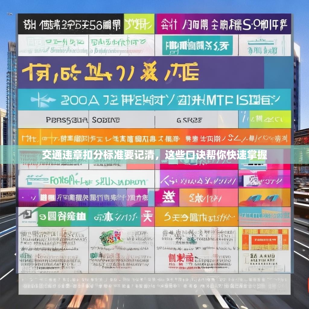 交通违章扣分标准要记清，这些口诀帮你快速掌握