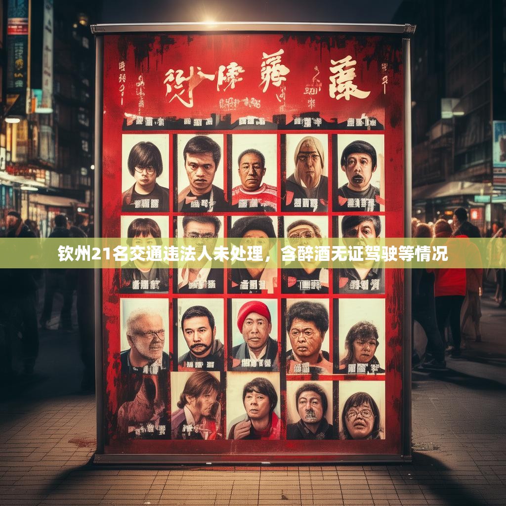 钦州21名交通违法人未处理，含醉酒无证驾驶等情况