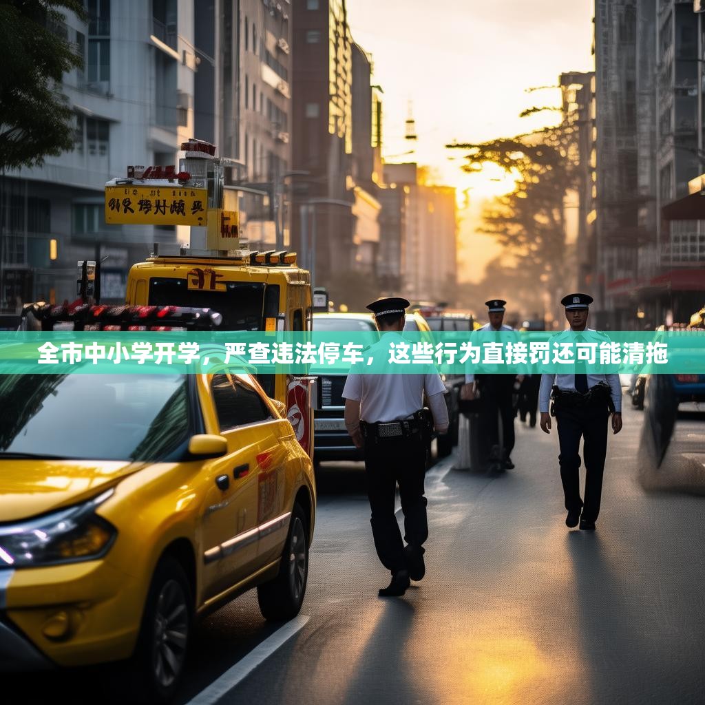 全市中小学开学，严查违法停车，这些行为直接罚还可能清拖