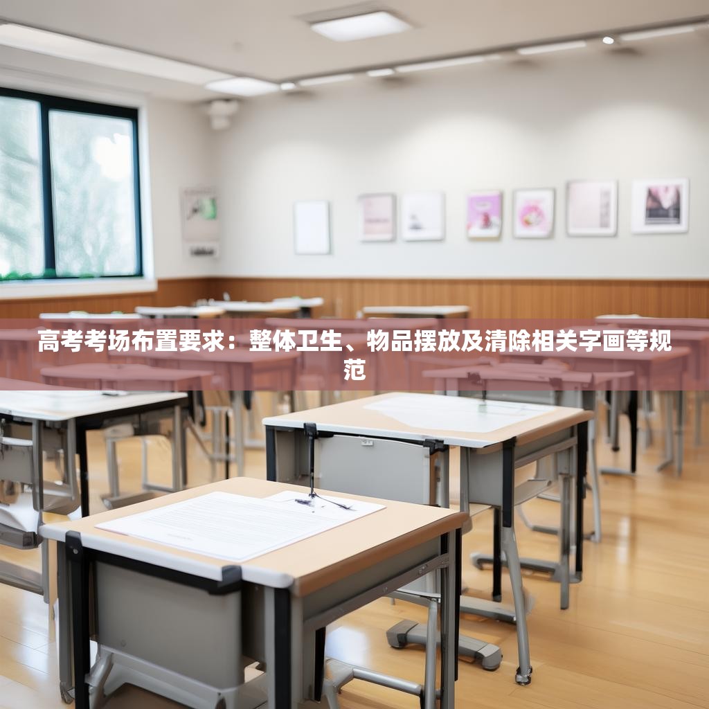 高考考场布置要求：整体卫生、物品摆放及清除相关字画等规范