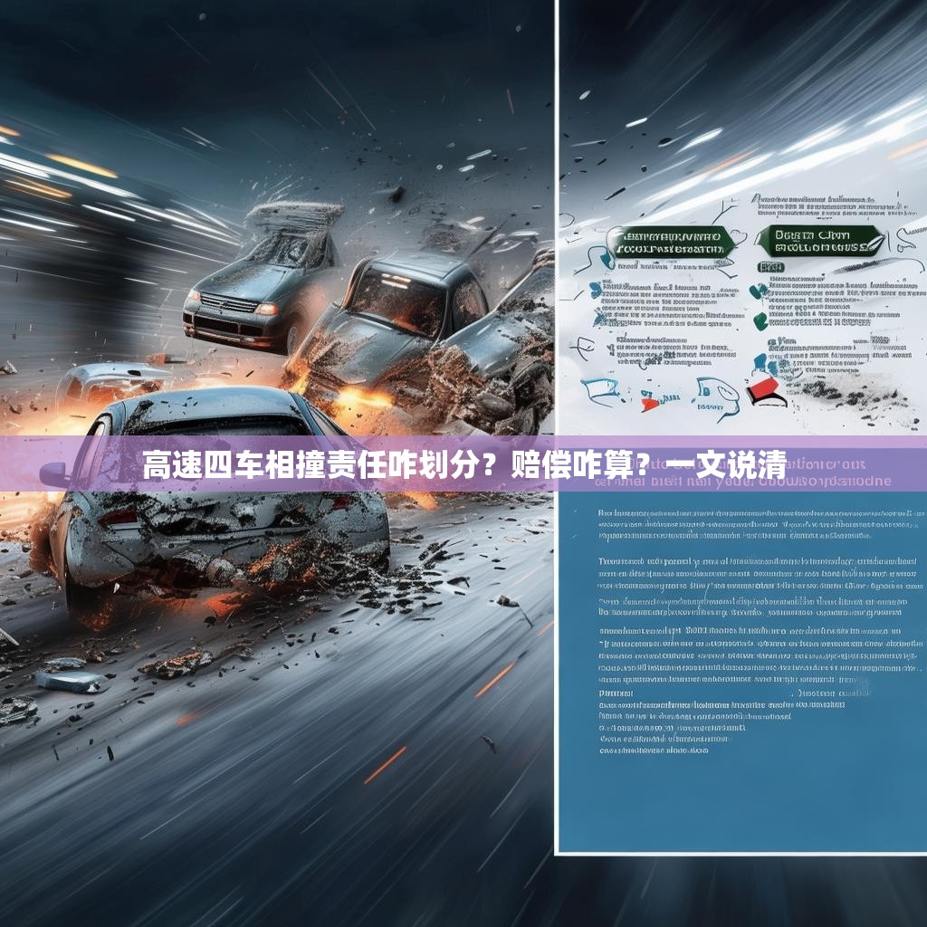 高速四车相撞责任咋划分？赔偿咋算？一文说清