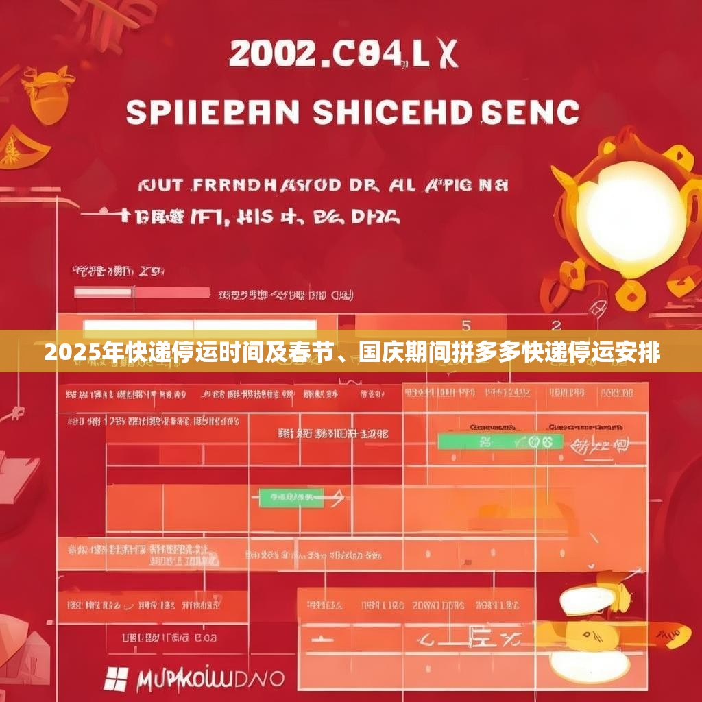 2025年快递停运时间及春节、国庆期间拼多多快递停运安排