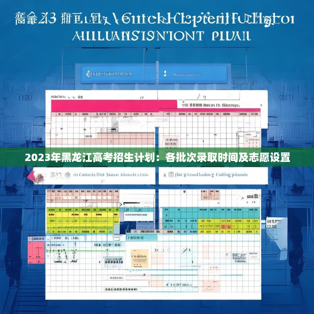 2023年黑龙江高考招生计划:各批次录取时间及志愿设置