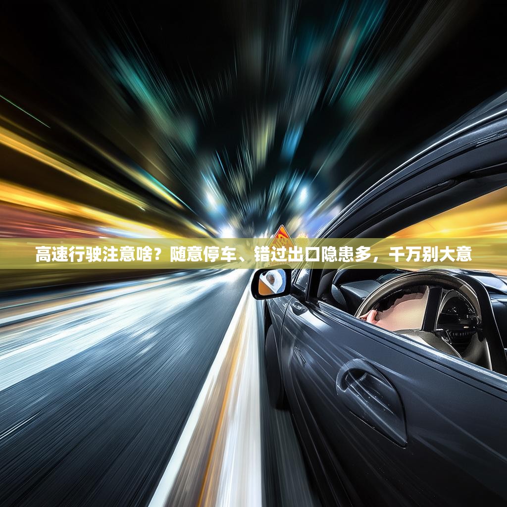高速行驶注意啥？随意停车、错过出口隐患多，千万别大意