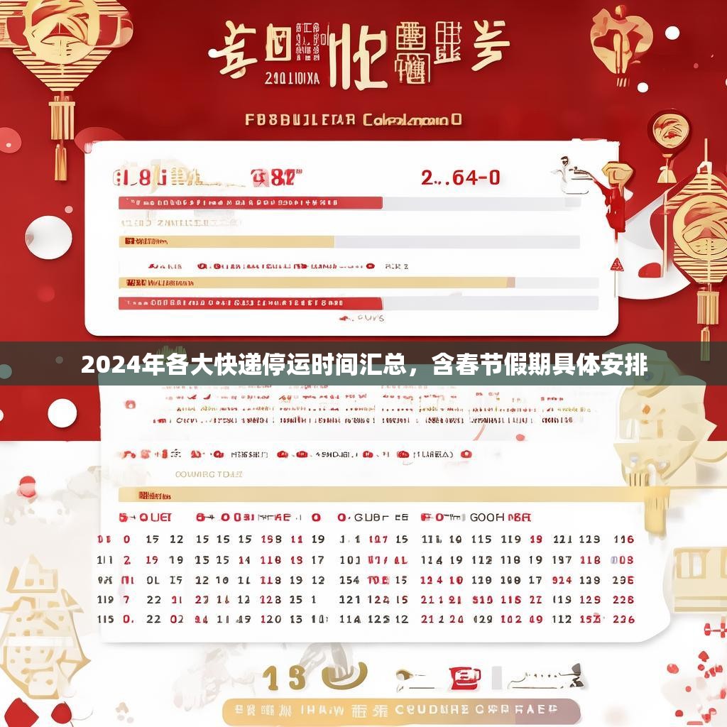 2024年各大快递停运时间汇总，含春节假期具体安排