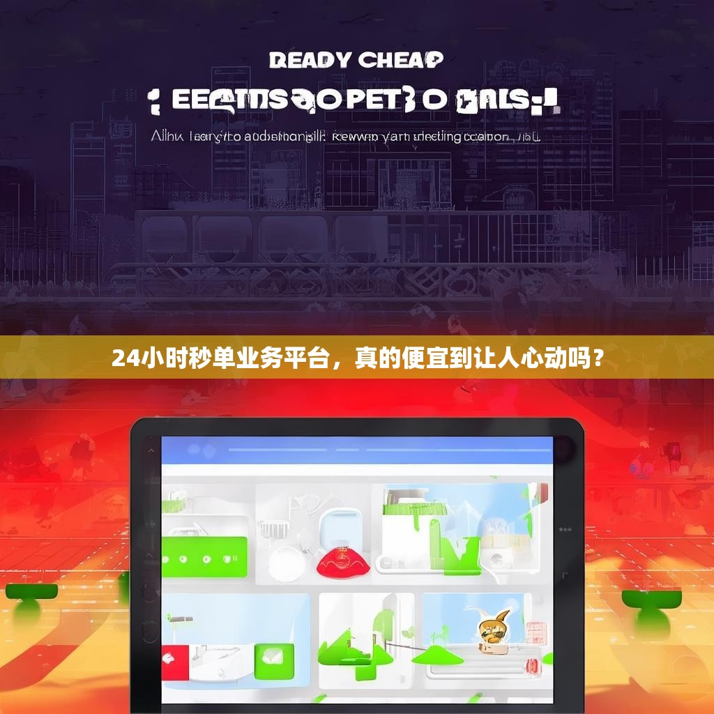 24小时秒单业务平台，真的便宜到让人心动吗？