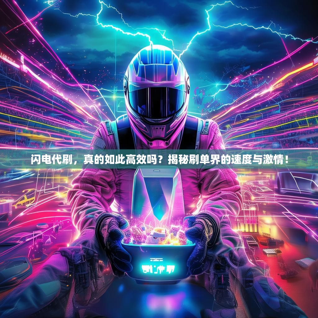 闪电代刷，真的如此高效吗？揭秘刷单界的速度与激情！