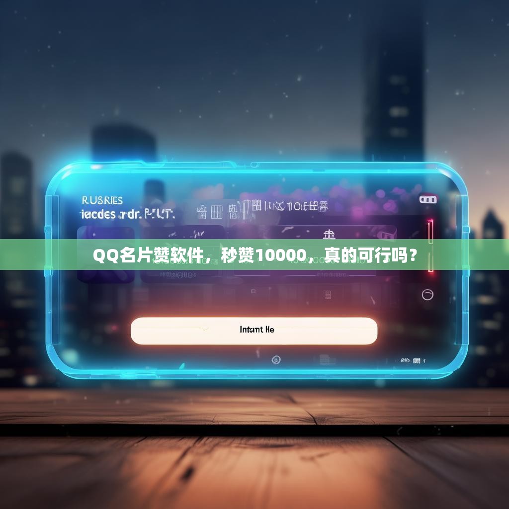 QQ名片赞软件，秒赞10000，真的可行吗？