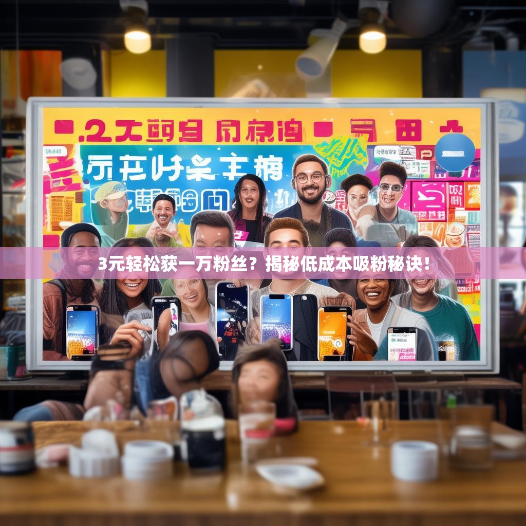 3元轻松获一万粉丝？揭秘低成本吸粉秘诀！