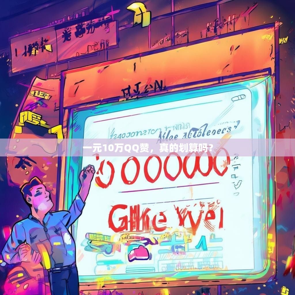 一元10万QQ赞，真的划算吗？