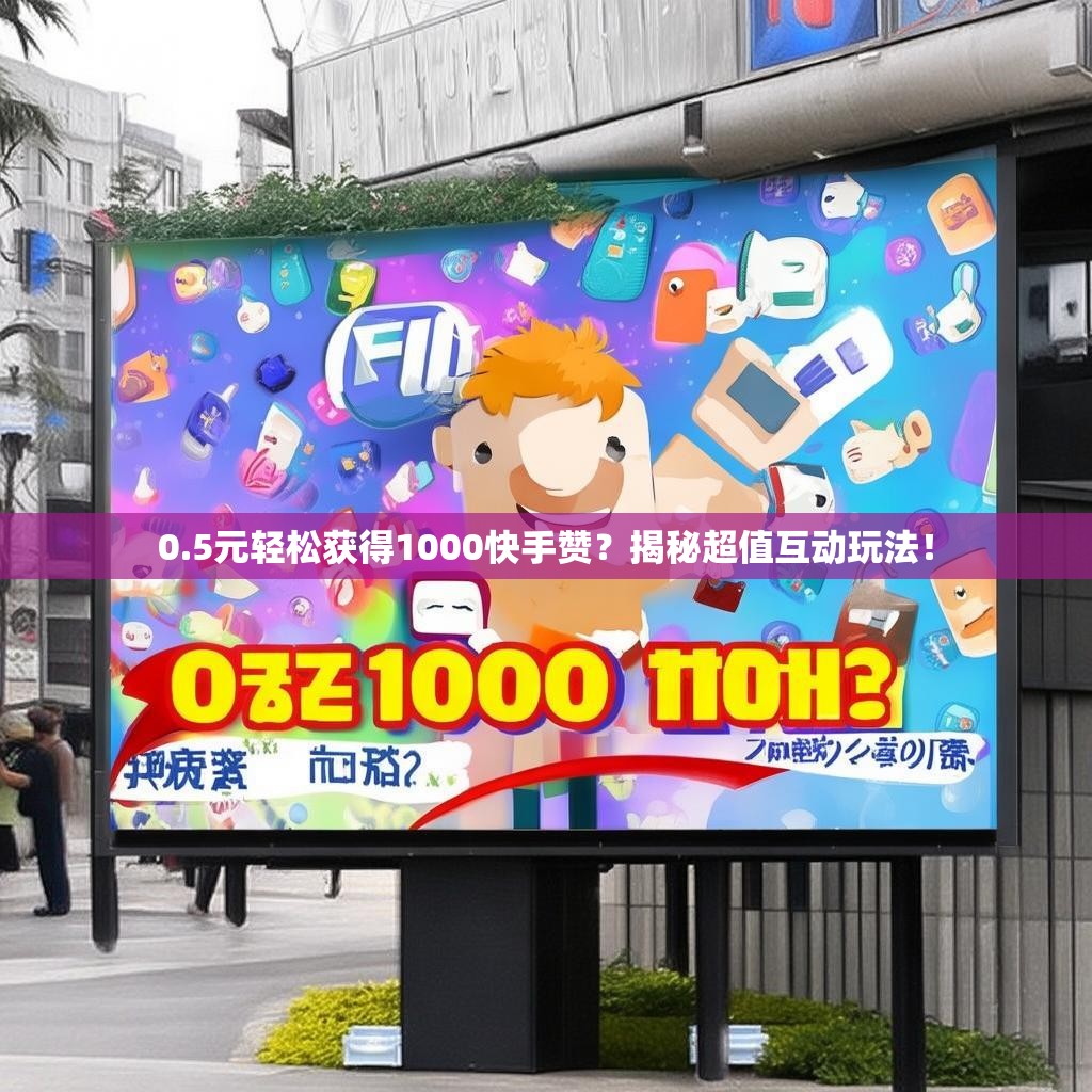 0.5元轻松获得1000快手赞？揭秘超值互动玩法！