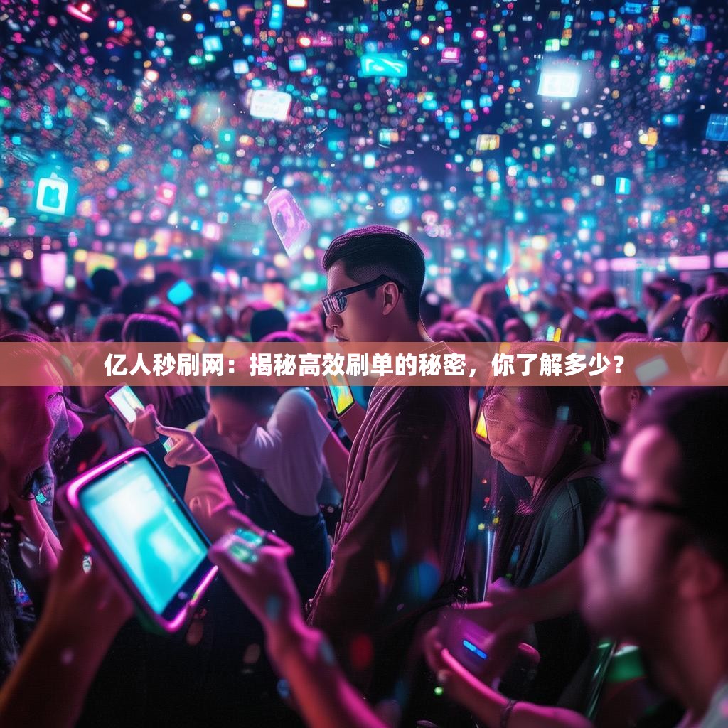 亿人秒刷网：揭秘高效刷单的秘密，你了解多少？