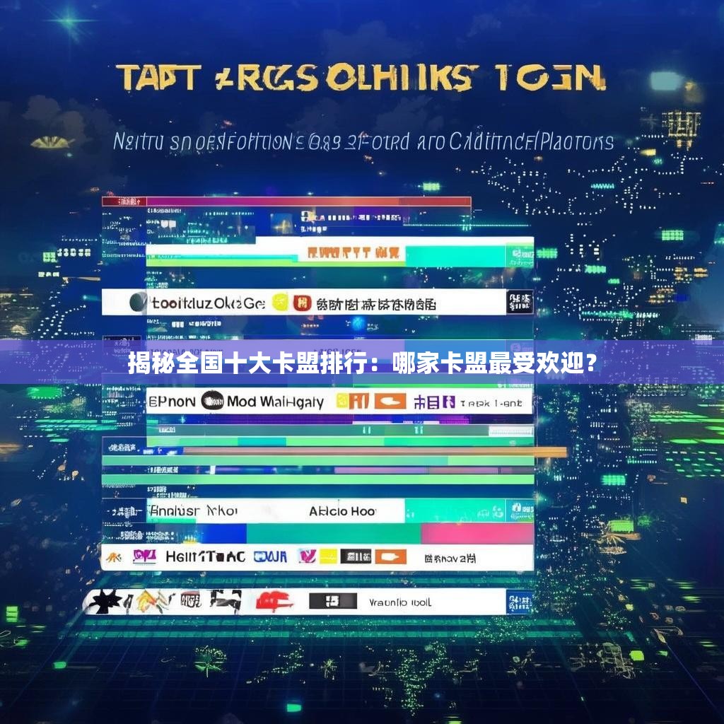 揭秘全国十大卡盟排行：哪家卡盟最受欢迎？