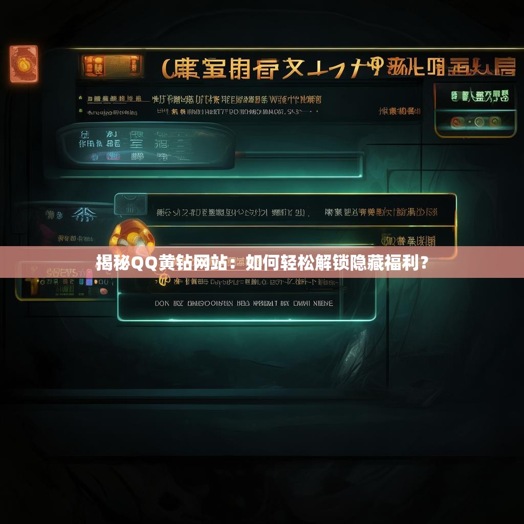 揭秘QQ黄钻网站：如何轻松解锁隐藏福利？