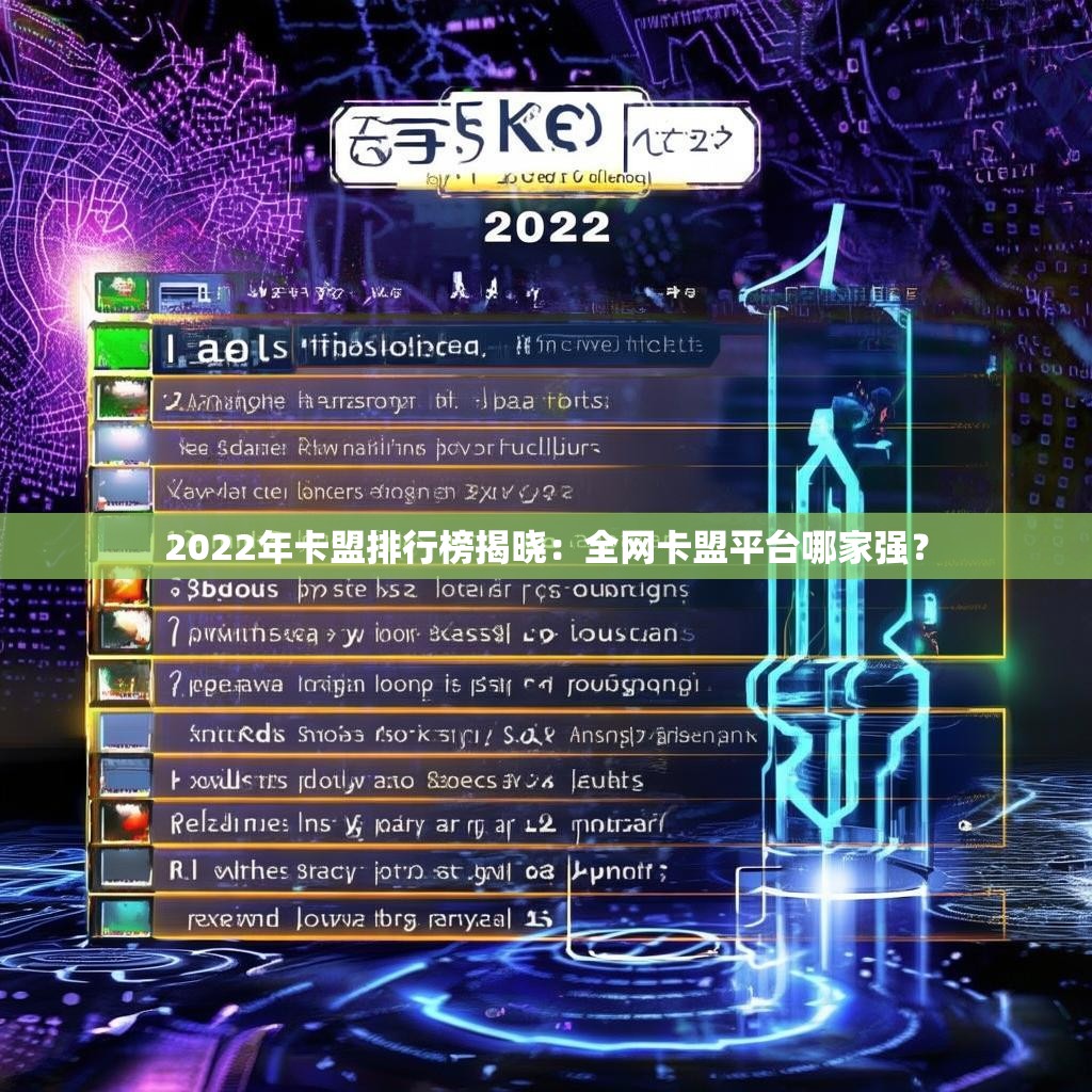 2022年卡盟排行榜揭晓：全网卡盟平台哪家强？