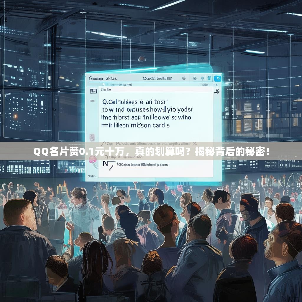 QQ名片赞0.1元十万，真的划算吗？揭秘背后的秘密！