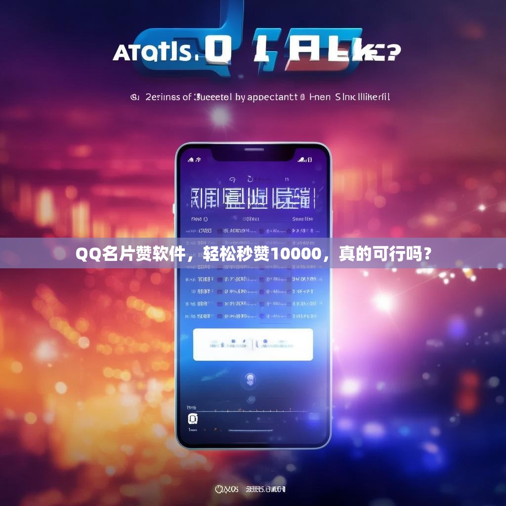 QQ名片赞软件，轻松秒赞10000，真的可行吗？