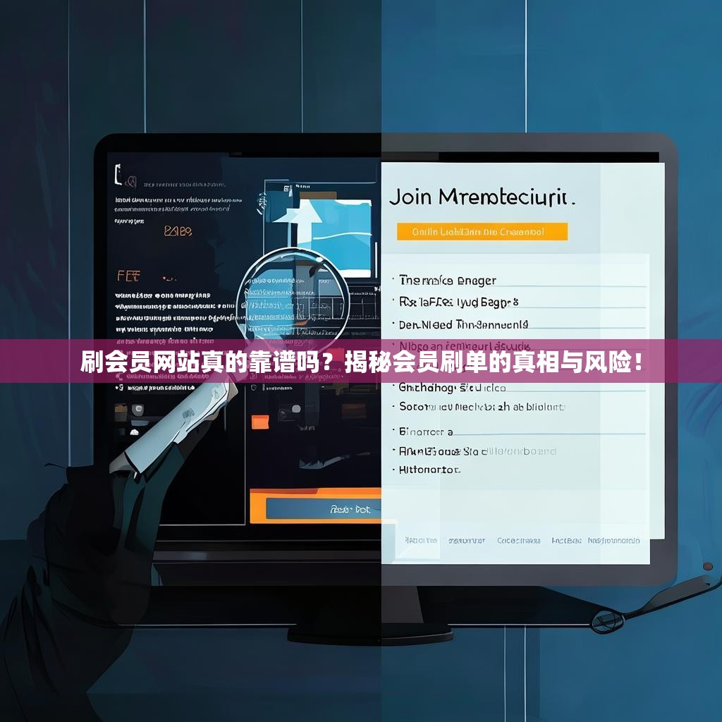 刷会员网站真的靠谱吗？揭秘会员刷单的真相与风险！