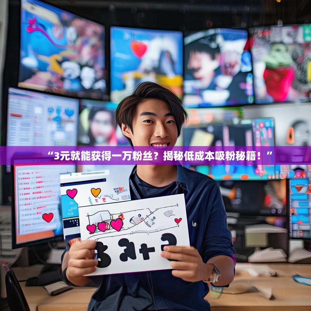 “3元就能获得一万粉丝？揭秘低成本吸粉秘籍！”