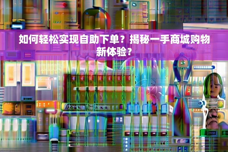 如何轻松实现自助下单？揭秘一手商城购物新体验？