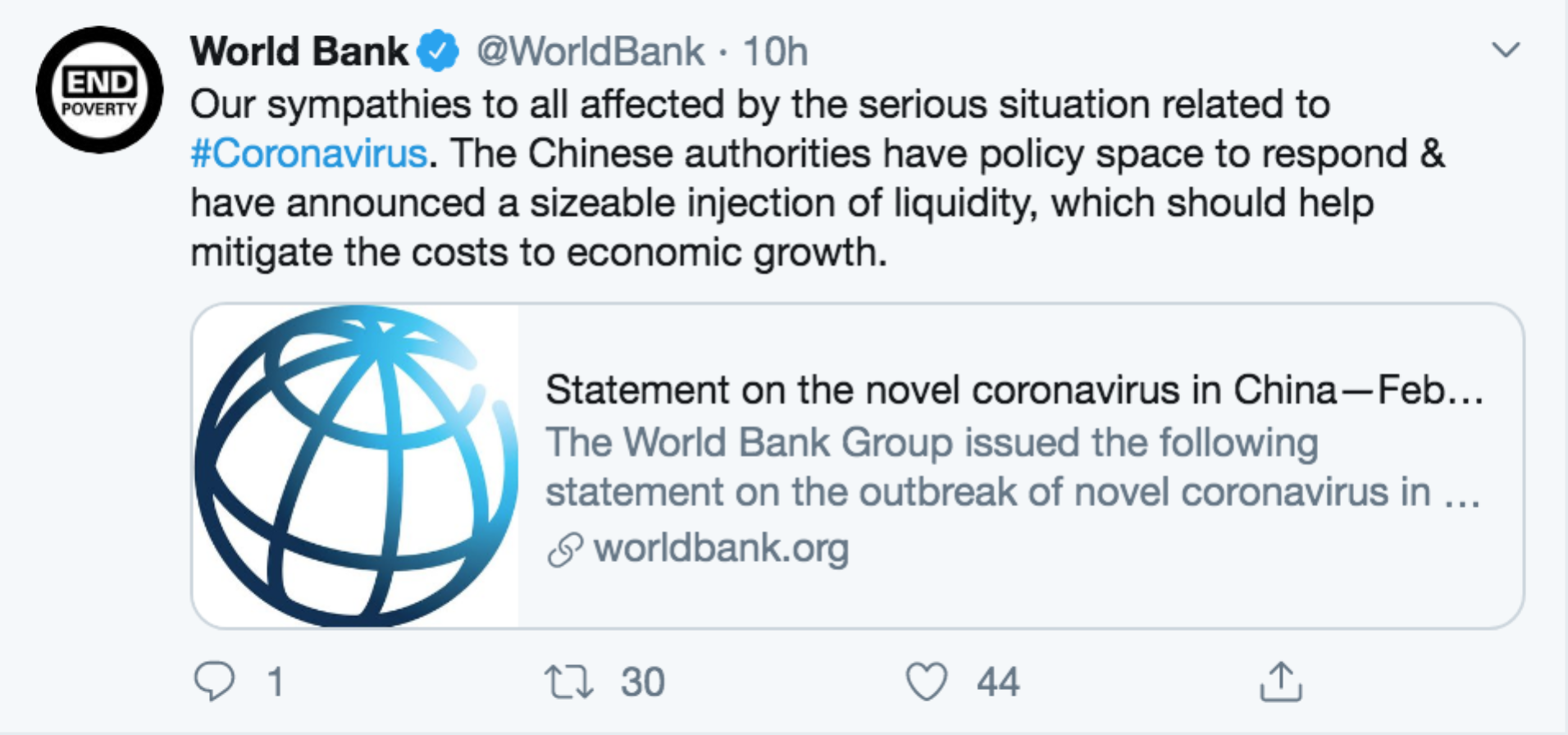 疫情对中国经济影响几何？国际机构负责人这样看