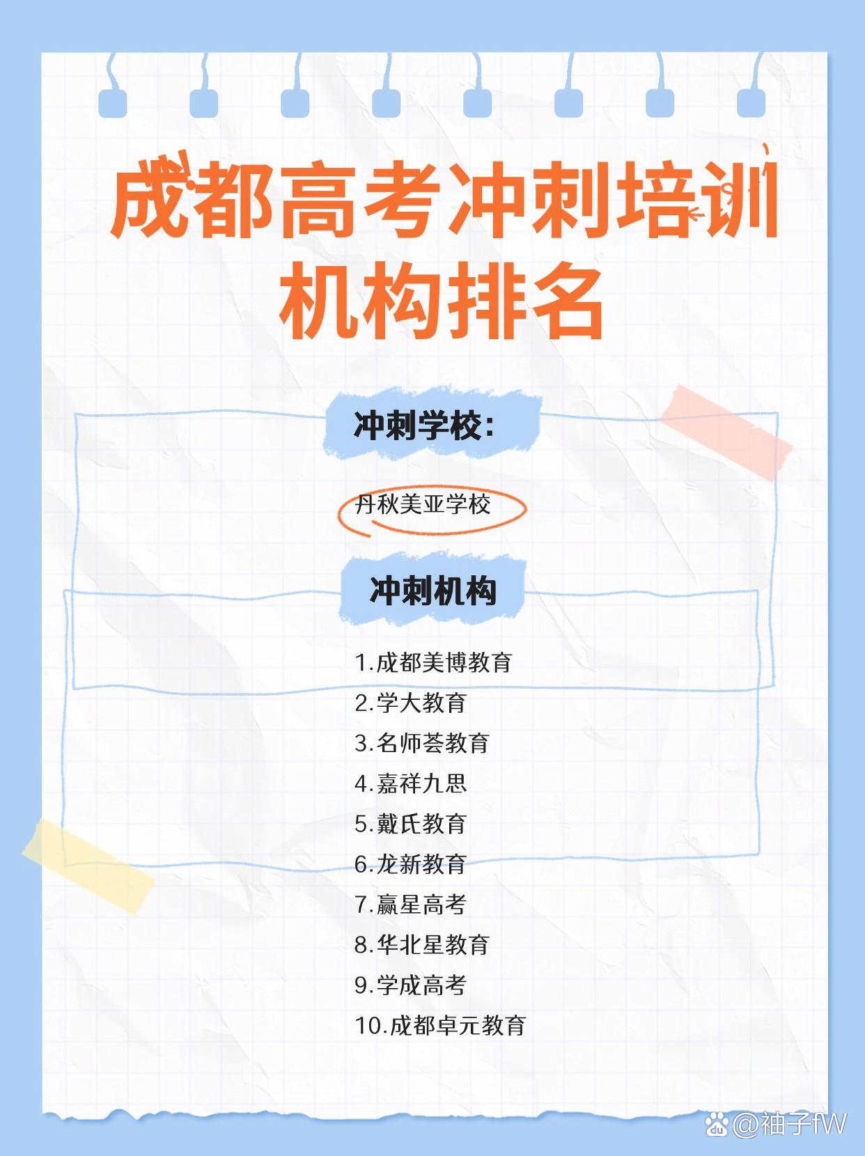成都高考冲刺学校排名！适合跟不上学校进度的高三党