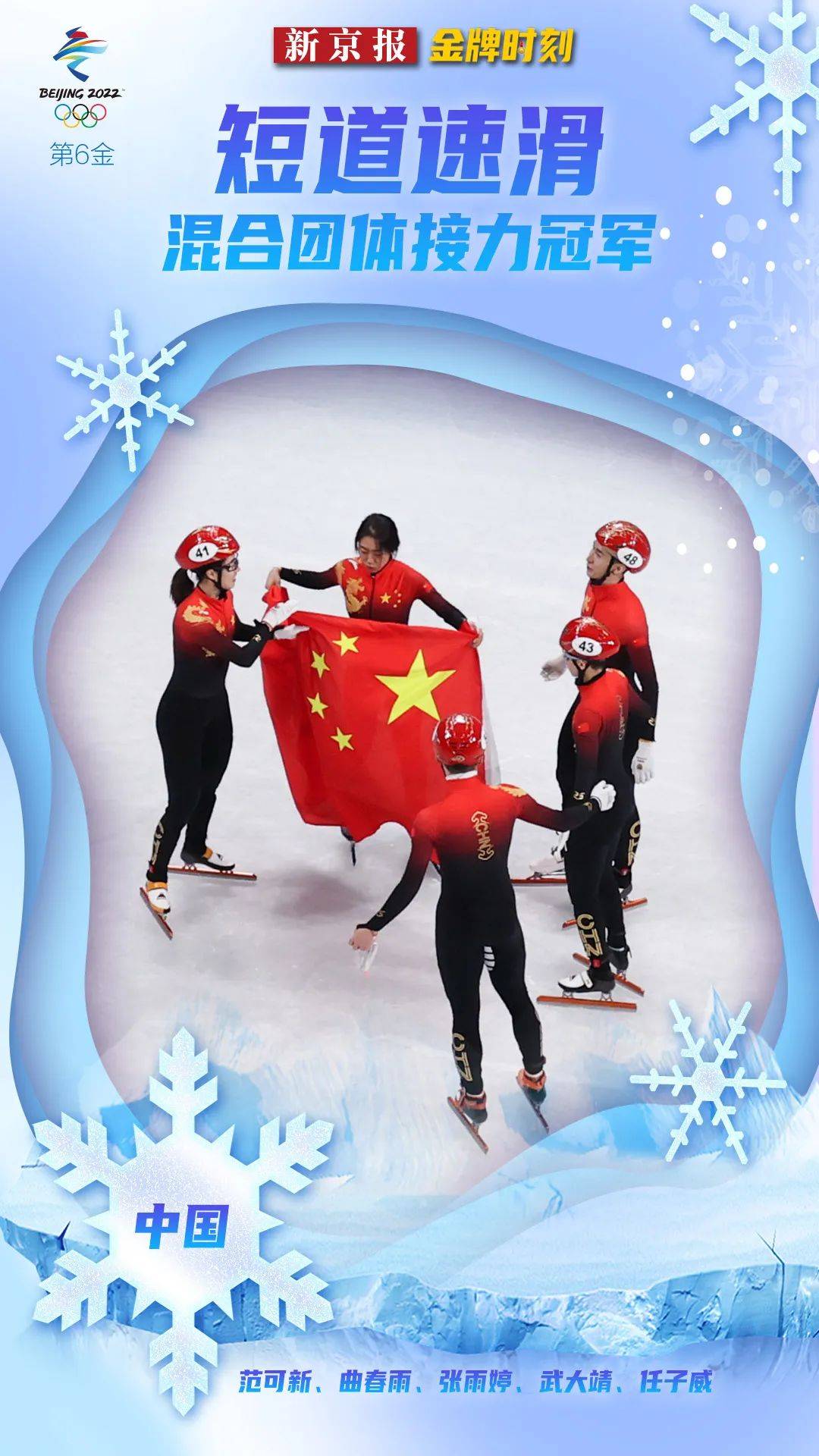 回顾北京冬奥会109枚金牌诞生时刻,速看各项目夺冠成绩