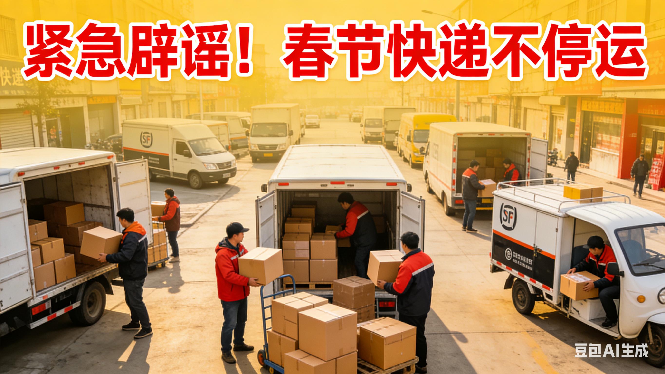紧急辟谣!2026春节快递不停运,多家快递公司官宣啦