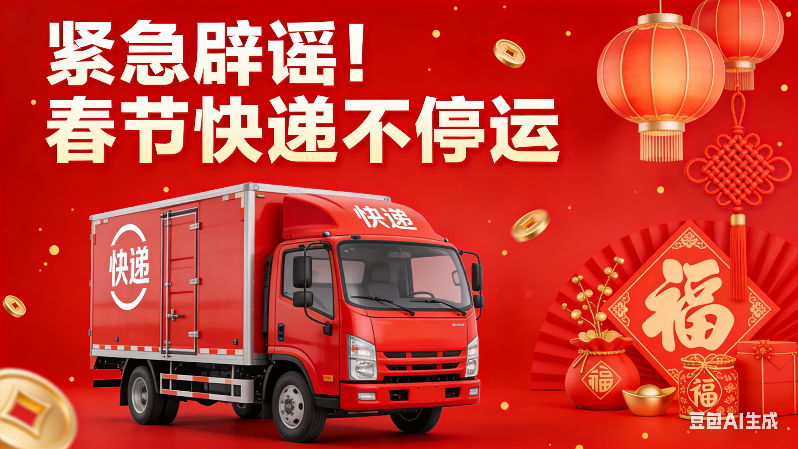 紧急辟谣!2026春节快递不停运,多家快递公司官宣啦