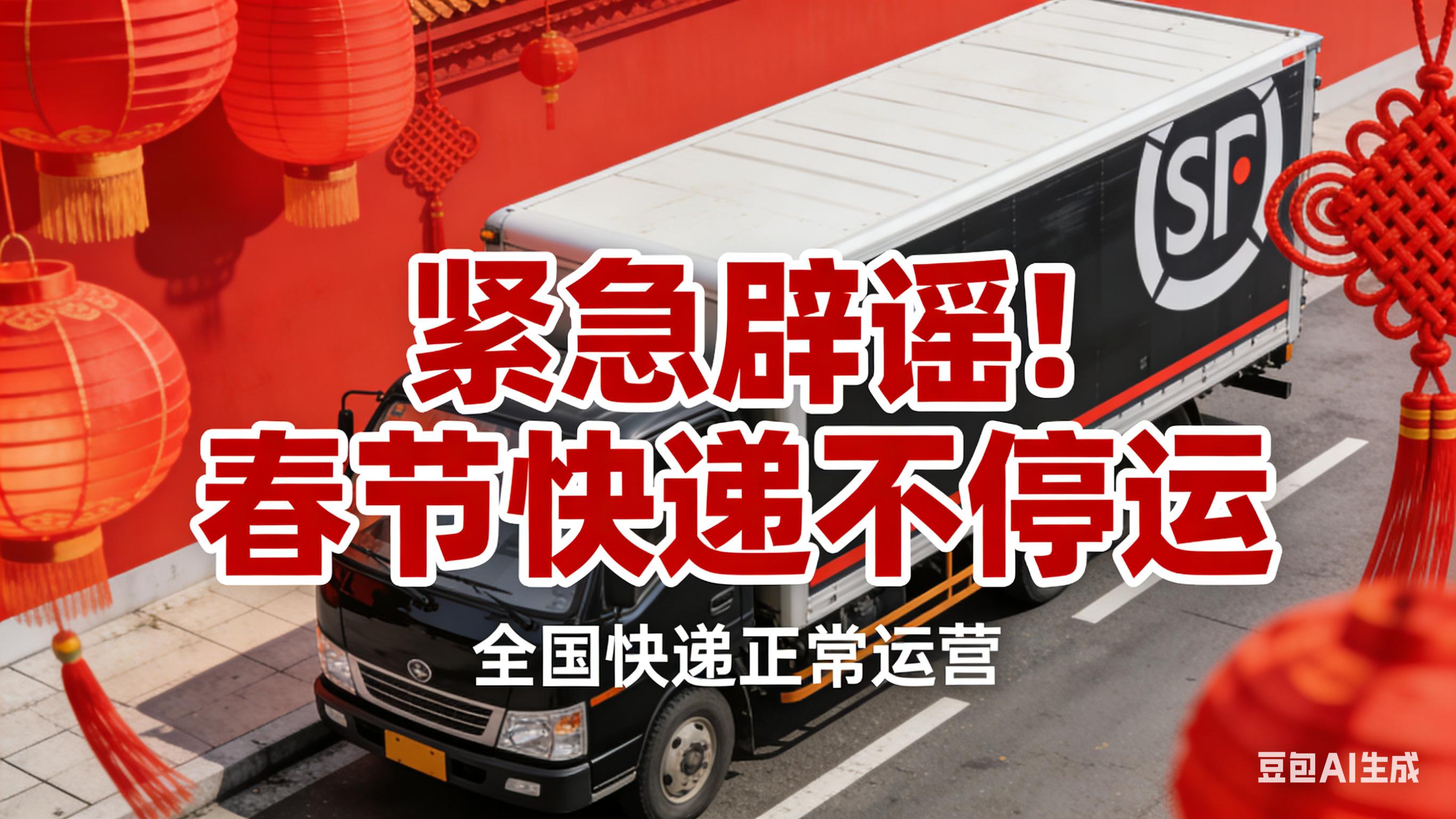 紧急辟谣!2026春节快递不停运,多家快递公司官宣啦